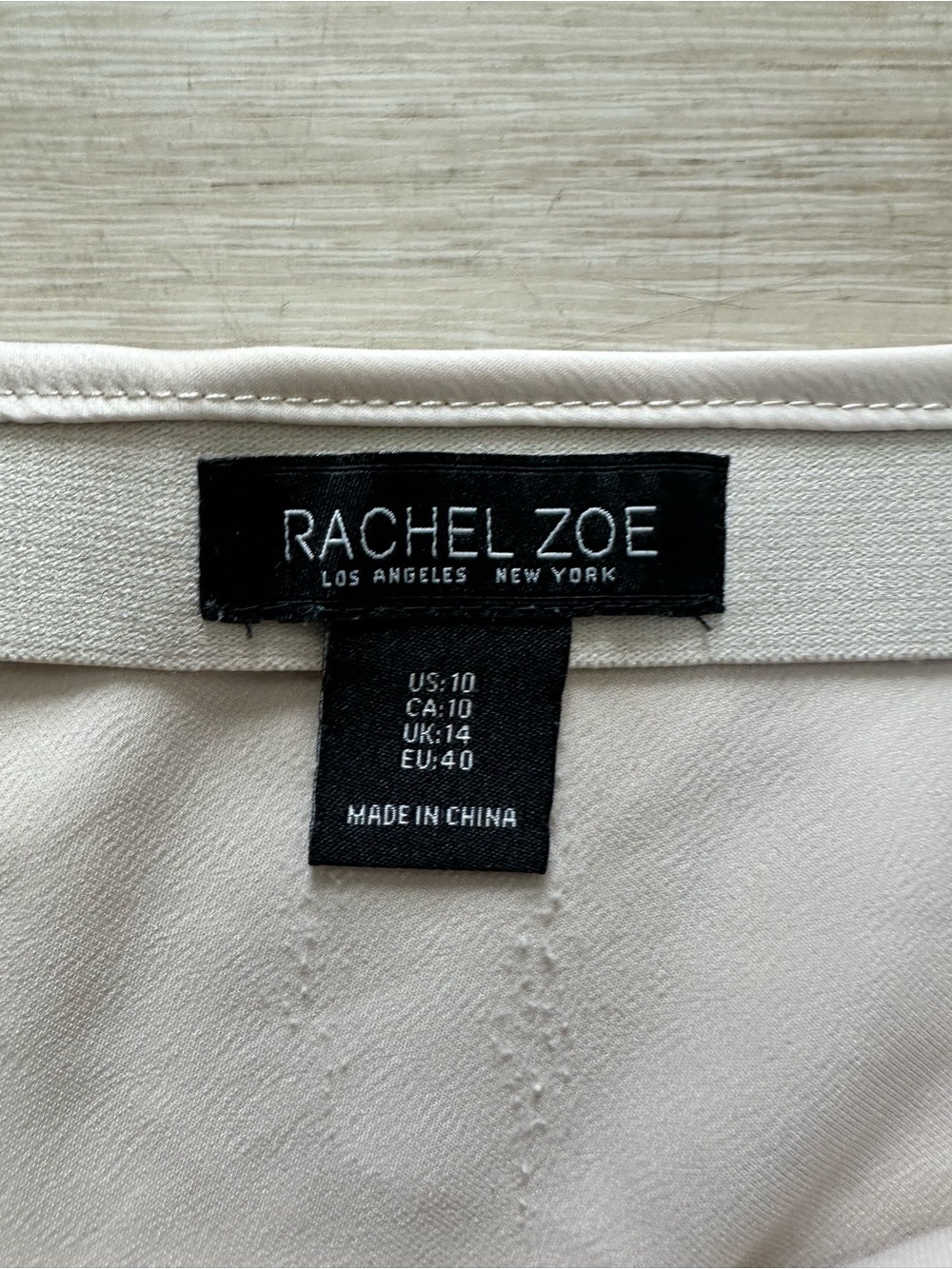 Rachel Zoe Satin Bias Midi Skirt in Champagne - Picture 3 of 3